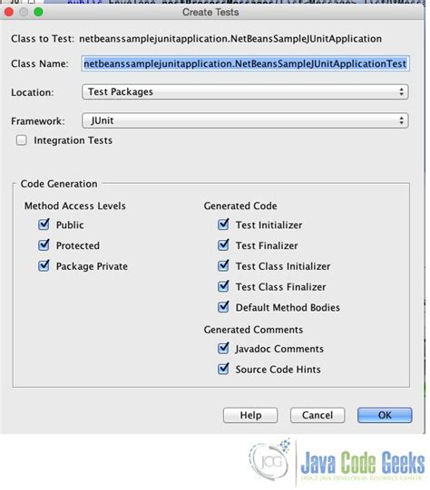 netbeans create test package|run junit test from netbeans.